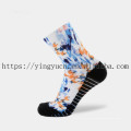 Chaussette de garçon de cheville d&#39;écriture pauvre personnalisée Sports Terry Lycra Running Sport Chaussettes de compression Coolmax